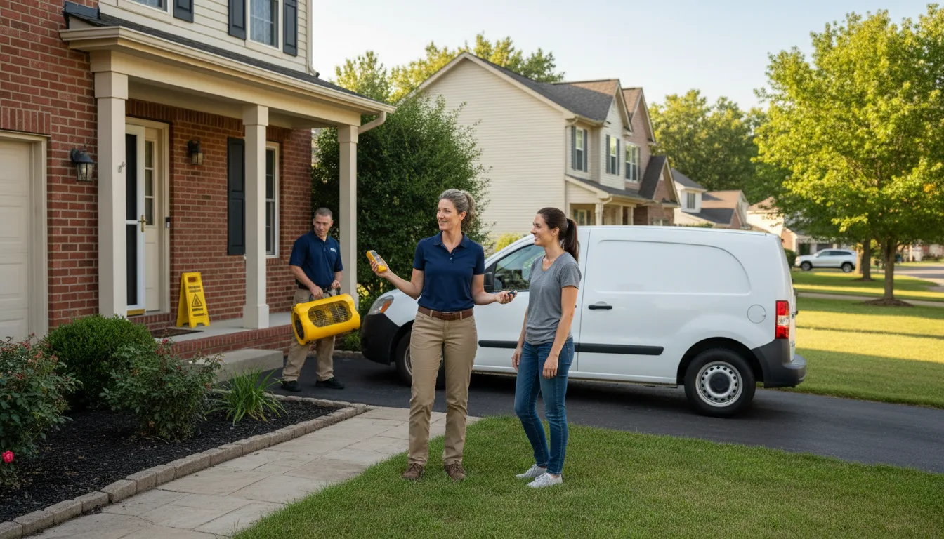 Water restoration image for Home Water Damage Repair in North Fairfield, OH